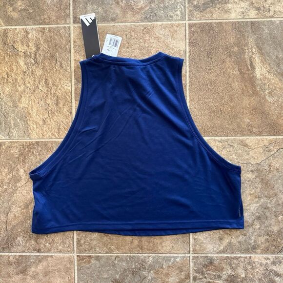 Adidas Essentials Boxy Workout Tank Top Dark Blue Size XL - Picture 6 of 9